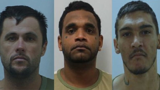 The three Townsville prison farm escapees.