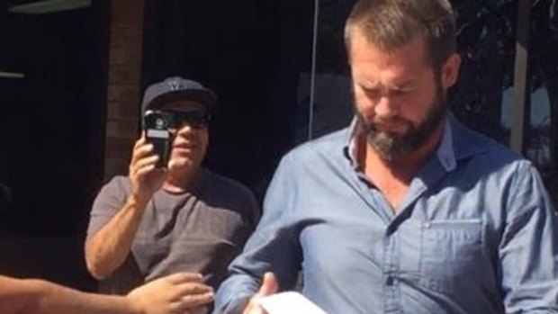 Ben Cousins appeared via video link at a Perth court.