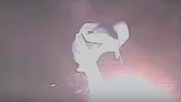 CCTV footage captured a failed arson attempt in Fyshwick on Thursday night.