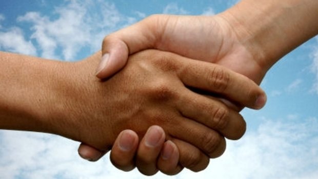 friendship handshake