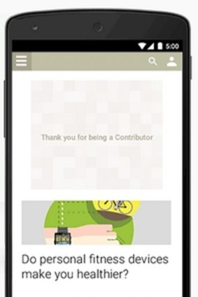 Ads no more: Google Contributor replaces ads with thank you messages - for a fee.