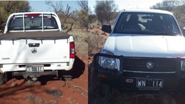 Dane Kowalski's car, found in the SA desert.