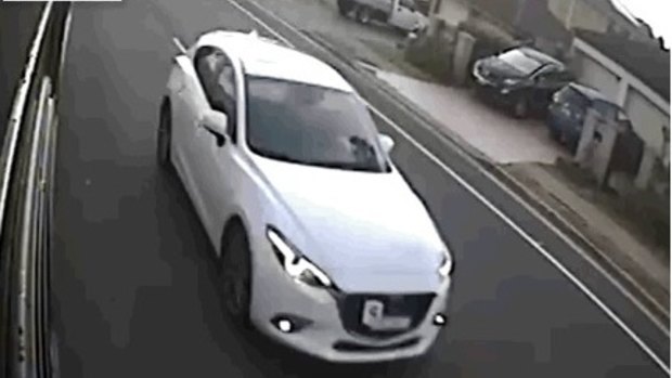 Police believe identifying this white Mazda 3 will help identify those responsible for killing Brayden Dillon.