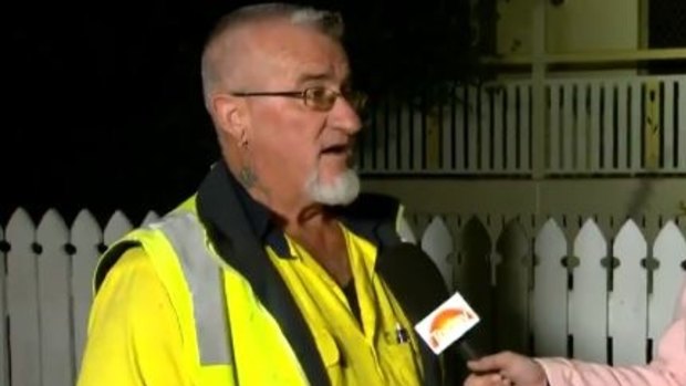 Neighbour Brian Protheroe spoke to Nine News about rescuing one of his neighbours from the blaze.