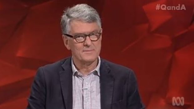 Q&A panellist David Marr was not impressed with Barnaby Joyce's suggestion that improving manners around women was an answer to domestic violence.