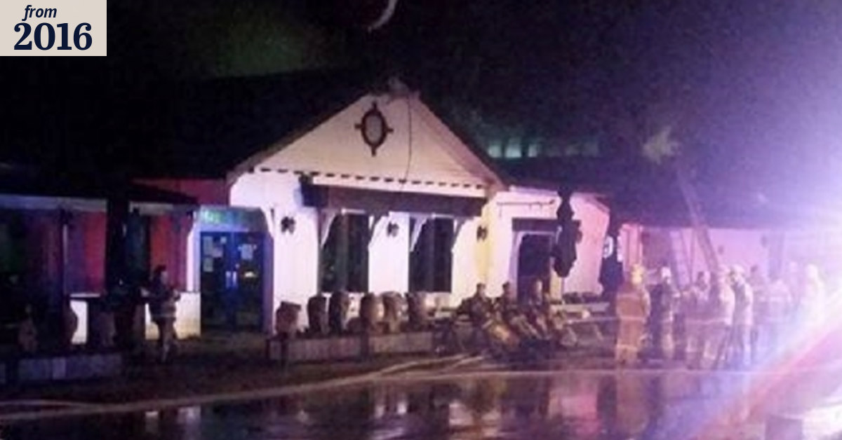 Historic pub saved as renovation goes up in smoke