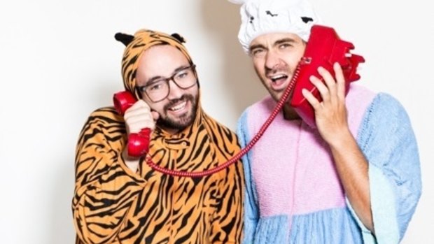 Stuart Bowden (in the tiger suit) and Phil Burgers (aka Doctor Brown) make comedy that's suitably silly for all ages.  