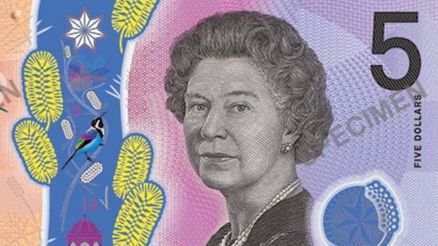By royal appointment, our new $5 bill. 