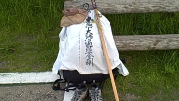 Lisa Dempster's gear for her Shikoku pilgrimage.