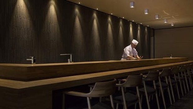 Perch at the bar and be mesmerised by the chefs' knife skills.