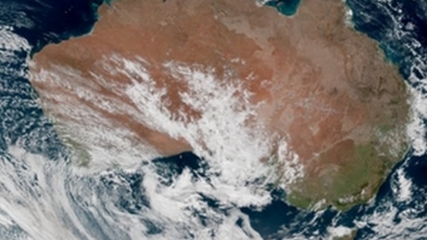 Thick cloud over inland Australia will bring rain to much of the country's south.