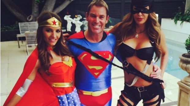 An image posted by Shane Warne on New Year's Eve to his Instagram account, @shanewarne23.