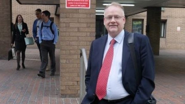 Peter Chapman outside the court in London.