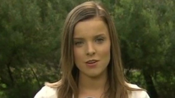 Amy Taeuber was a cadet for Seven in Adelaide.