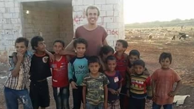 Oliver Bridgeman in Syria, in a photo posted to his Facebook page in September.
