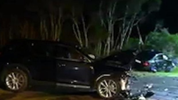 The crash scene on Phillip Island.
