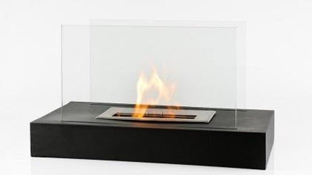 An example of a portable decorative ethanol burner.