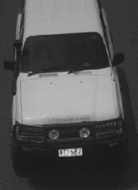 Vehicle of interest in the alleged murder of Shaun Barker.