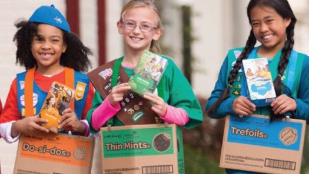 The Girl Scouts of Eastern Missouri ready for a cookie drive.