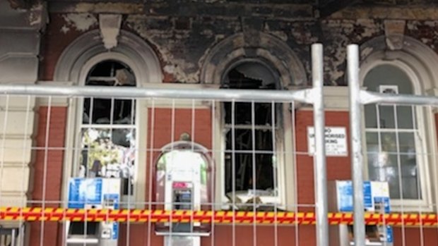 The fires were lit about 3am on Wednesday morning at the Wellington Street station.