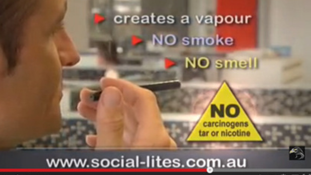 A video, since removed from the Social-Lites website claimed its e-cigarettes contained no carcinogens
