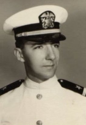 Doug McDowell in his Navy uniform.