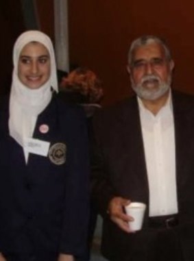 Lamisse Hamouda with Omar Hallack during her school days at Al Taqwa .