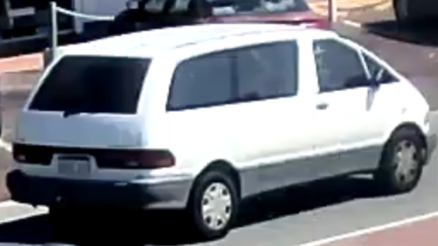 Police believe the men who attacked Keith were driving this white van. 