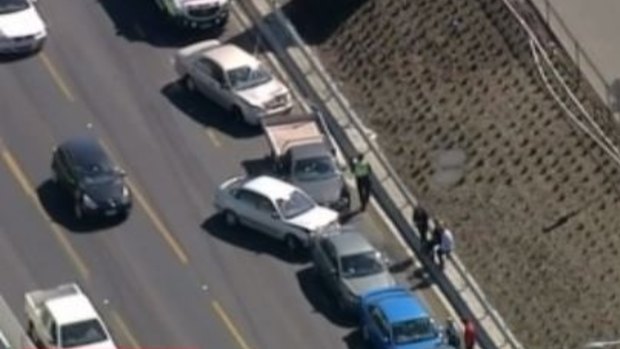 There was more chaos on the same freeway later on Friday after a second crash.