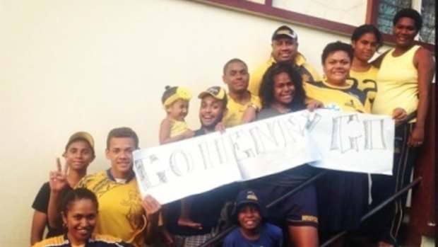 Henry Speight's family gather each week to watch the Brumbies play.