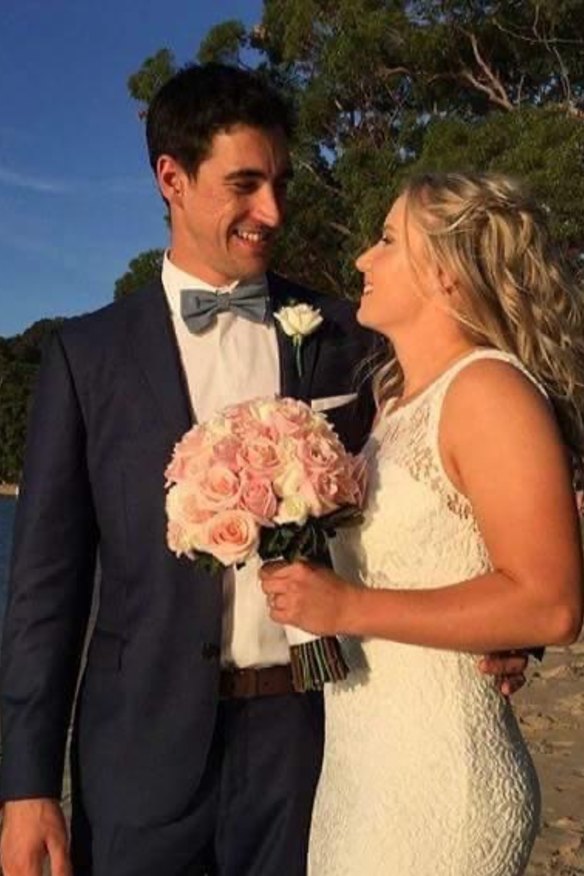 The happy couple during their 2016 wedding. Healy says it’s still one of the best parties she's ever been to: "I reckon 50 people were still partying at 3am." 
