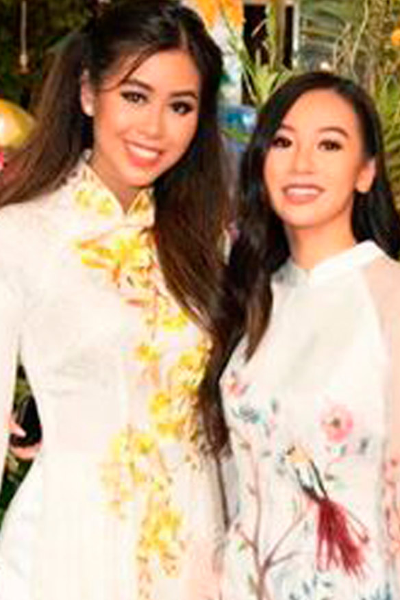 Ashleigh Huynh, right, and Tien "Jacqueline" Nguyen celebrate Lunar New Year in Vietnam. 