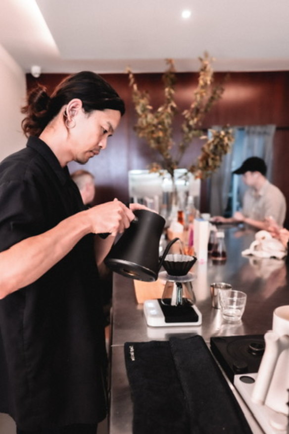 The cafe uses Market Lane coffee. 