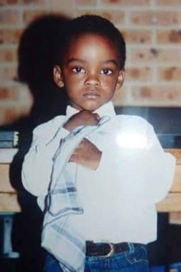 Genesis Owusu as a young child.
