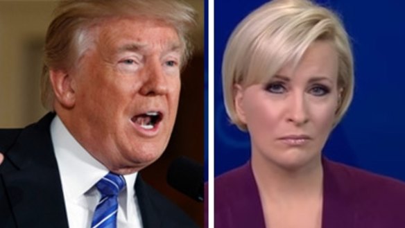 President Donald Trump and MSNBC anchor Mika Brzezinski.