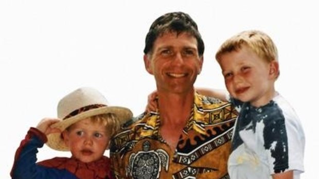 Christopher Zinn, with his boys Zachary and Sacha, is setting a challenge for all children who plan on getting their dad a Father's Day present.