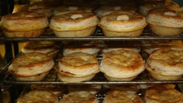 The Griffith Butchery's award-winning pies.