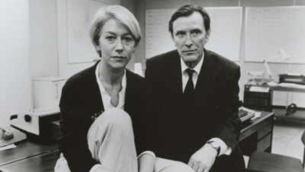 "We forget nowadays but it was quite revolutionary when Prime Suspect first came out," says Helen Mirren, seen here with co-star Tom Bell.