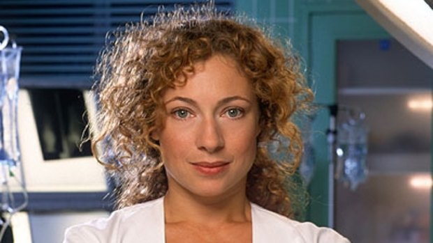 Alex Kingston plays the Doctor's wife, River Song, in the Doctor Who Christmas Special.