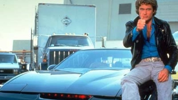 David Hasselhoff in Knight Rider.