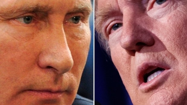 Co-operation: Vladimir Putin and Donald Trump.