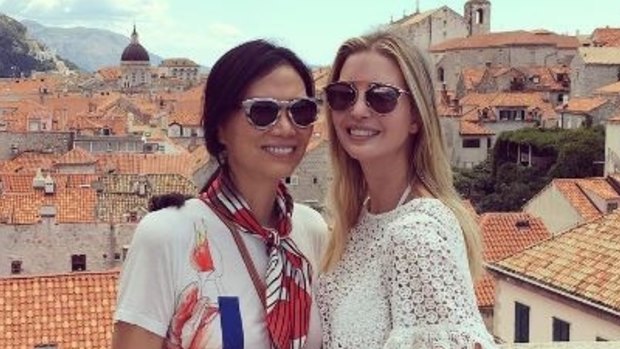Close ties. Ivanka Trump and Wendi Deng in a photo on the former's Instagram account.