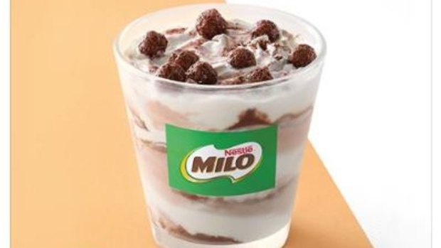 Sorry: The Milo McFlurry is not available in Australia.