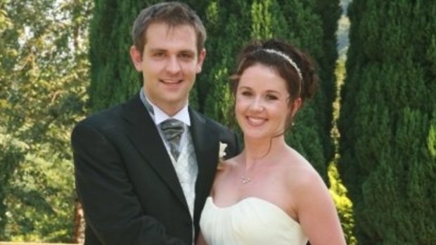 Jill and Tom Meagher on their wedding day.