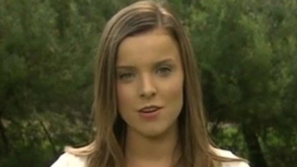 Amy Taeuber was a cadet for Seven in Adelaide.