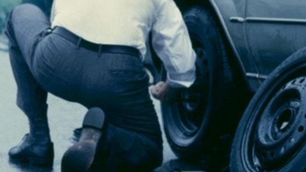 At least 16 cars have been forced to pulled over due to flat tyres.