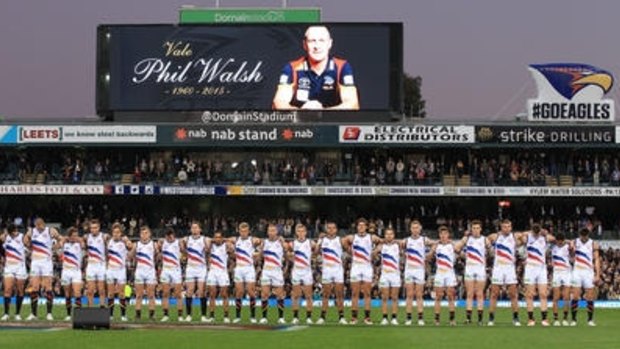 Adelaide play their first game after the passing of their coach Phil Walsh. 