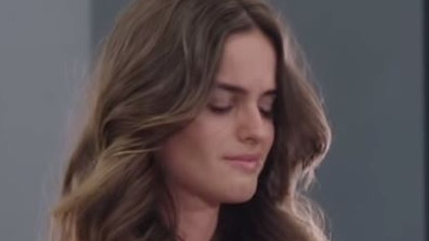 Emotional: Brazilian model Izabel Goulart breaks down in tears during Victoria's Secret Fashion Show auditions.