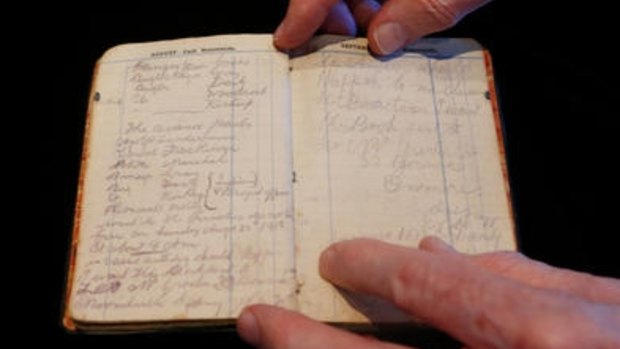 A diary used on the war fields of Gallipoli.