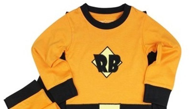 The Orange Superhero Pajamas sold by Ozsale, which the ACCC found particularly concerning.